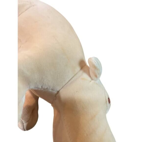 10" My Natural Beige Hippo Plush Stuffed Animal Toy - Picture 7 of 7